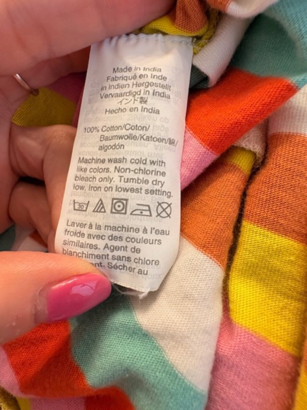 J.Crew Rainbow Stripe Tiered Maxi Dress Preppy Resort Colorful Medium - Picture 8 of 9